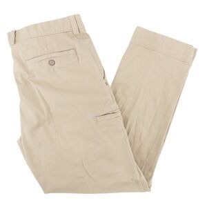Duluth Trading Co Men's 36x30 Flex Ballroom Slim Fit Khaki Pants Tan Stretch
